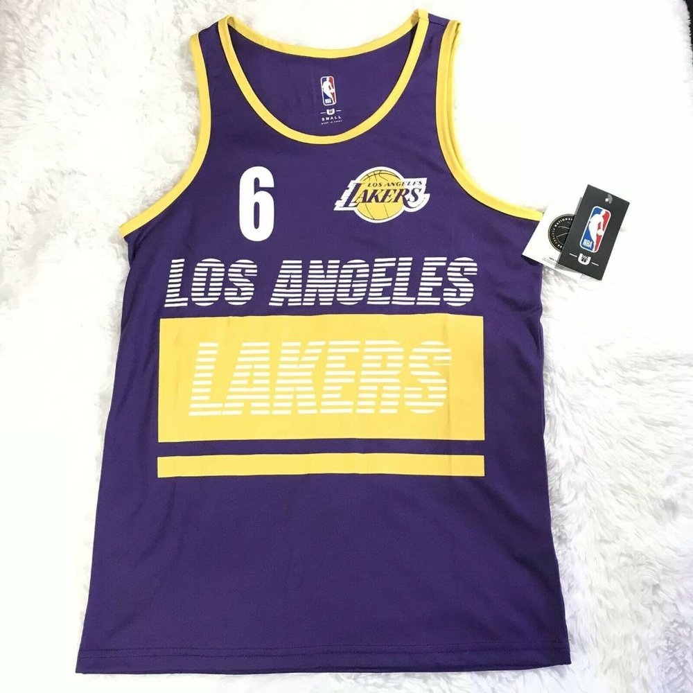 NBA Los Angeles Lakers Lebron James Jersey #6 Mens Size Small